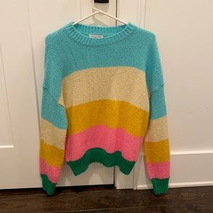 color block sweater